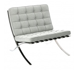 Křeslo BA1 látka světle šedá