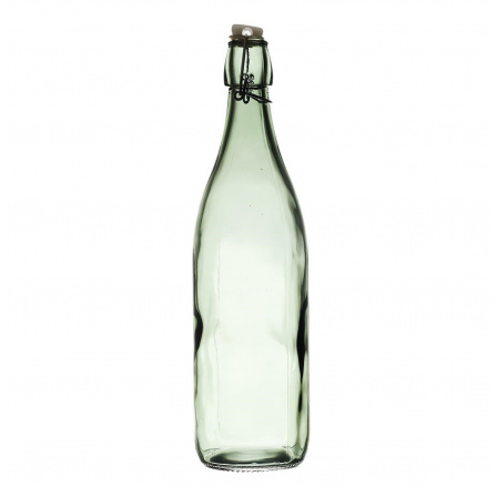 Skleněná láhev 1L zelená hladká