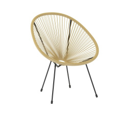 Křeslo odpočinkové - technoratan přírodní K15-FXJG