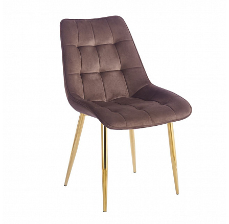 PŘEDPRODEJ -15 % do 02.10! Židle velvet - Riviera 26 moka hnědá J262-1 (G)