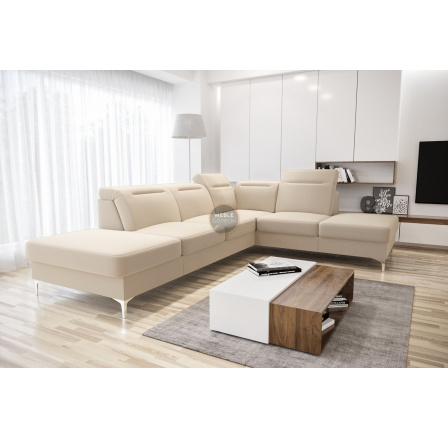 Rohová sedací souprava OSLO 295x220 - krémová , pravá