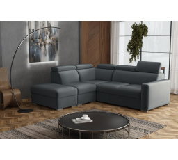 Sedací souprava Petrit IX levá Paros tmavě šedá