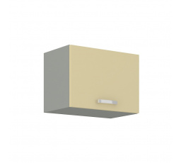 Kuchyňská horní skříňka KARPO 50 GU 36 1F, krémový lesk/šedá