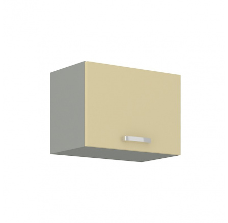 Kuchyňská horní skříňka KARPO 50 GU 36 1F, krémový lesk/šedá