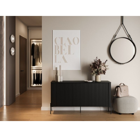 VERA komoda 150 černá (1 ks)=2 str. )