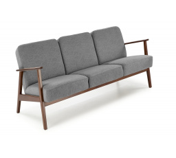 Pohovka MILANO 3S, Šedý Castel 93/Tmavý Ořech