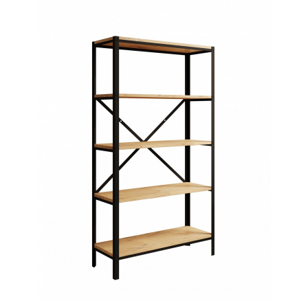 Regál Rene Černý + Dub Lancelot