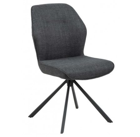 Otočná židle Aura tmavě šedá