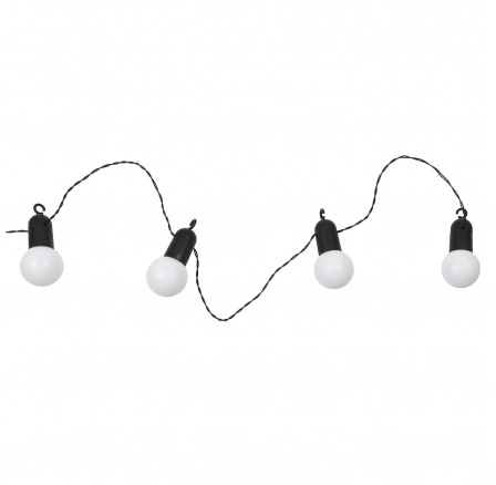 Girlanda solární žárovková 20 LED bílá