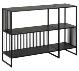 Nízký regál Strington černý