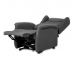 Polohovací křeslo, elektrické kabelové ovládání, šedá, látka, TV-1192 GREY2