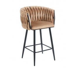 Barová židle H7-FX, cappuccino / černá