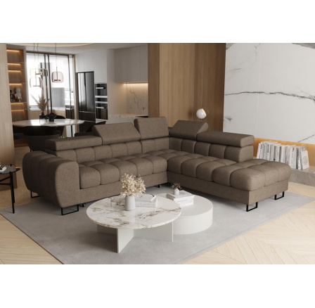 Rohová sedací souprava ASPEN 260x225 cm - pravá, béžová