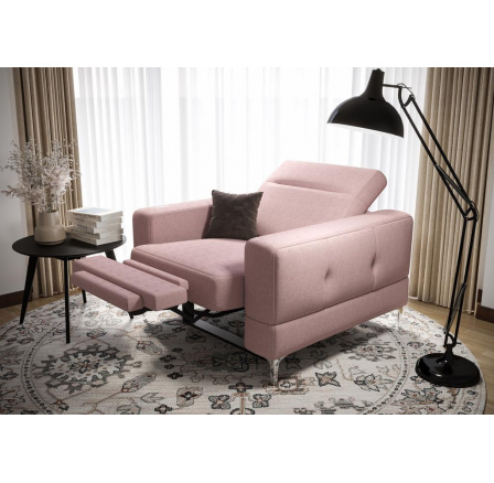 Křeslo MALIBU , relax - růžová