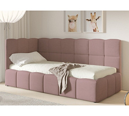Postel TUNIS 200 x 120, vysoký bok, Velutto 14, Levá