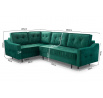 Rohová sedací souprava L Amalia - zelená