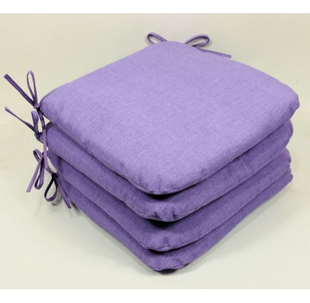 Sedák 40x40 cm látka fialový melír - set 4 kusy Sedák 40x40 cm látka fialový melír - set 4 kusy