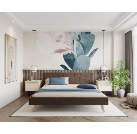 Postel HEAVEN TRINITY Hnědá 160 x 200