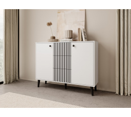 Komoda IKA Bílá+Černá