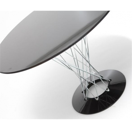 Stůl Cyklon kulatý, černý