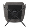 Jídelní židle, šedá, látka, DCH-P3170 GREY2