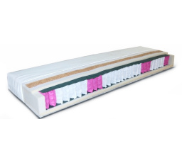 Matrace oboustranná 7 zonová kapsičková + kokos K-2 - 180x200