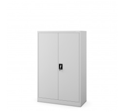 Kancelářská kovová skříň na dokumenty KEVIN, 900 x 1400 x 400 mm, šedá