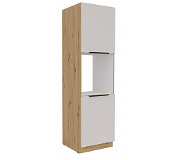 Kuchyňská skříň pro vestavnou troubu SOLEA - 60 DP-210 2F, Dub Artisan/Kašmír