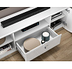 TV komoda GLAMOUR 03, bílá / bílý lesk