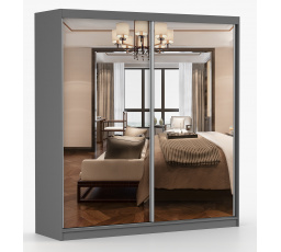 Šatní skříň MULTI 20 - 203 cm, Šedá