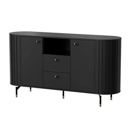 Komoda ZANTE 2D2S, Černá mat Komoda ZANTE 2D2S, Černá mat