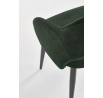 Jídelní židle K364, tmavě zelený Velvet