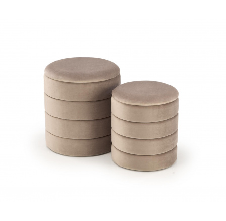 Sada 2 taburetů PACHO, béžová