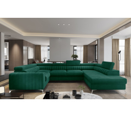 Rohová sedací souprava ve tvaru U LOUIS, Nube 35 Pravá