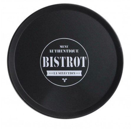 Protiskluzový podnos Bistrot bílý