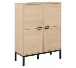 Vysoká komoda Kensington bělený dub
