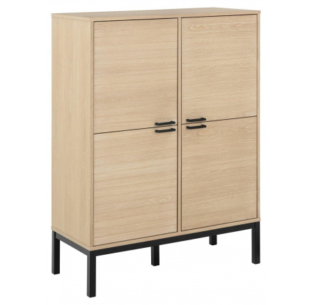 Vysoká komoda Kensington bělený dub