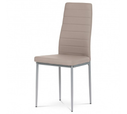 Jídelní židle, béžová, ekokůže, DCL-377 LAN