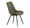 Jídelní židle, zelená, látka, HC-T1130 GRN2