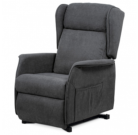 Polohovací křeslo, elektrické kabelové ovládání, šedá, látka, TV-1190 GREY2 Polohovací křeslo, elektrické kabelové ovládání, šedá, látka, TV-1190 GREY2