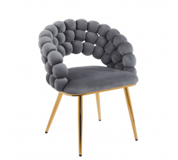 Židle velvet šedá K20-FXJG G