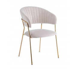 Židle velvet - Riviera 06 béžová K4-FX (G)