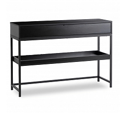Konzole do Předsíně RUBY 100 cm s Policí Černá