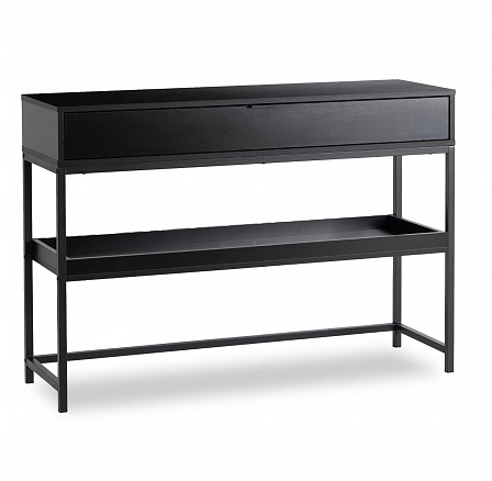 Konzole do Předsíně RUBY 100 cm s Policí Černá