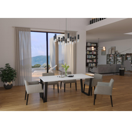 Jídelní stůl Cyril 67x185 bílý Jídelní stůl Cyril 67x185 bílý