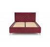 Postel MODULO W3 160 - Čelo postele, Bordó Monolith 59
