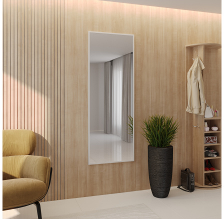 Zrcadlo Aruba, Bílá, 65x175 cm