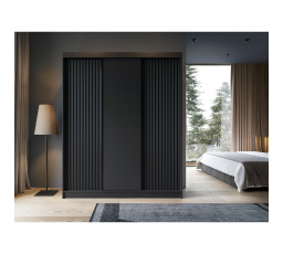 Posuvná skříň PRESCCO III, Černá