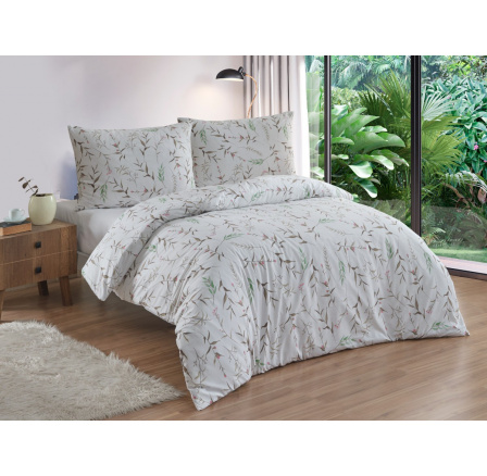 Flanelové francouzské povlečení 200x200, 70x90 Verona natur Flanelové francouzské povlečení 200x200, 70x90 Verona natur