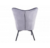 Křeslo CARMEN VELVET, Šedý Bluvel 14/Černý mat